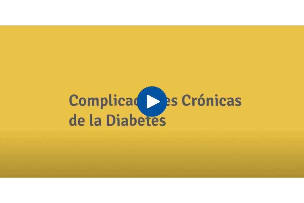 Imagen con texto Complicaciones Crónicas de la Diabetes