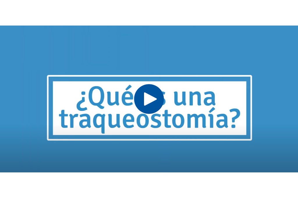 Imagen con texto ¿Qué es una traqueostomía? con enlace a video